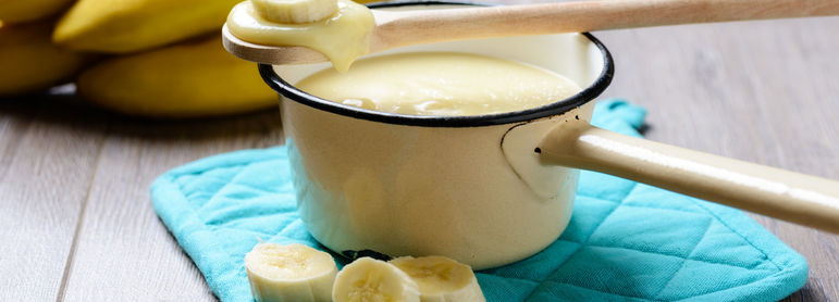 Flan banane - idée recette facile Mysaveur
