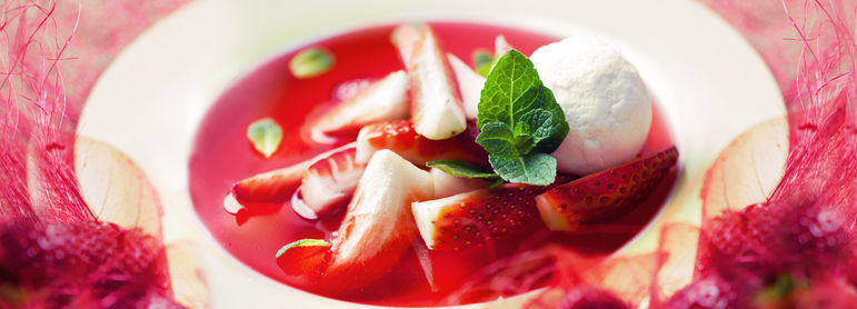Soupe de fraises - idée recette facile Mysaveur