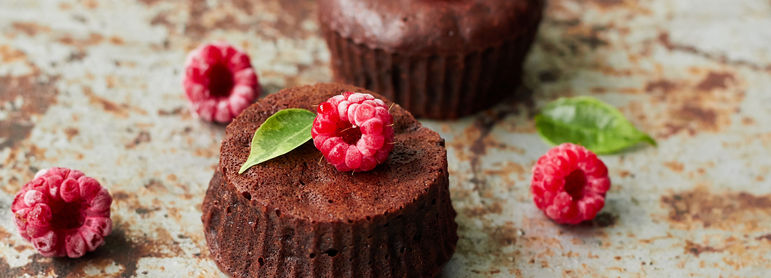 Muffins framboise - idée recette facile Mysaveur