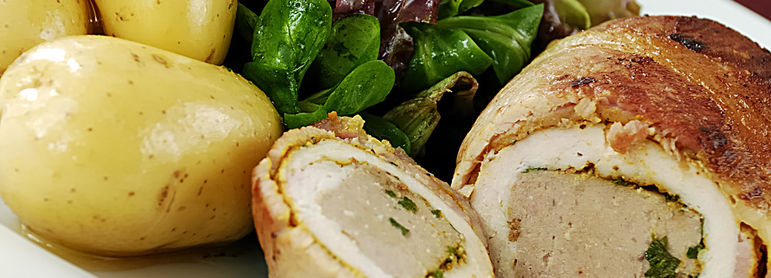 Ballotine de poulet - idée recette facile Mysaveur