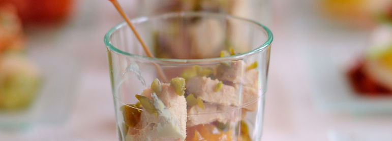 Verrine de foie gras - idée recette facile Mysaveur