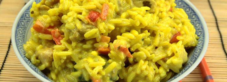 Riz au curry - idée recette facile Mysaveur