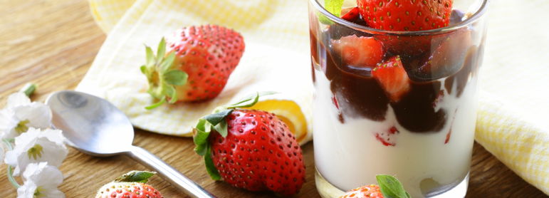 Panacotta à la fraise - idée recette facile Mysaveur