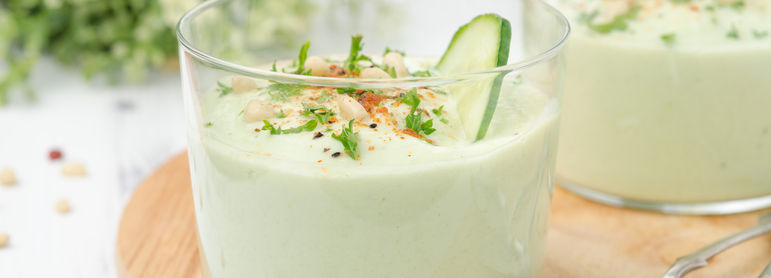 Soupe de concombre - idée recette facile Mysaveur