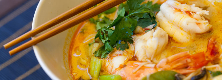 Soupe thaï - idée recette facile Mysaveur