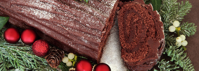 Bûche au chocolat - idée recette facile Mysaveur