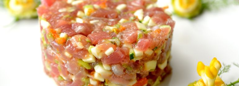 Tartare de thon - idée recette facile Mysaveur