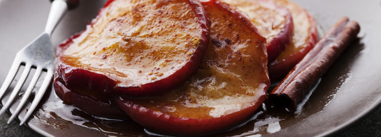 Pommes caramélisées - idée recette facile Mysaveur