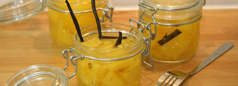Ananas au sirop - idée recette facile Mysaveur
