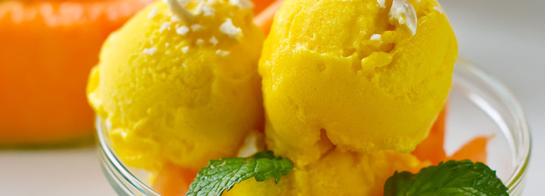 Sorbet melon - idée recette facile Mysaveur