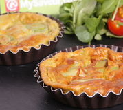 Quiche sans pâte aux poireaux et lardons de volaille