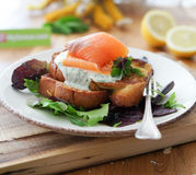 Brioche perdue au saumon fumé