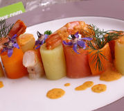 Salade de pommes de terre et vinaigrette tomatée