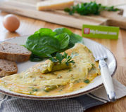 Omelette aux asperges vertes