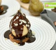 Tartelette amande poire Belle-Hélène