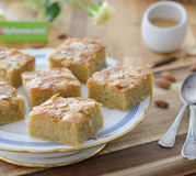 Carrés aux amandes et au café