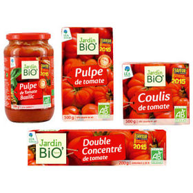 SAUCES TOMATES NATURES BIO - JARDIN BIO Reconnu Saveur de l'année