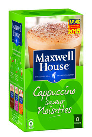 MAXWELL HOUSE CAPPUCCINO Reconnu Saveur de l'année