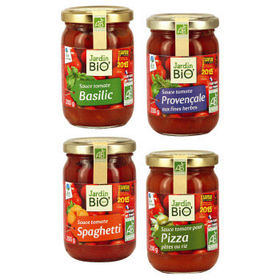 SAUCES TOMATES CUISINÉES BIO - JARDIN BIO Reconnu Saveur de l'année