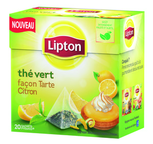 THE FAÇON MUFFIN MYRTILLE ET THE VERT FAÇON TARTE CITRON, LIPTON Reconnu Saveur de l'année