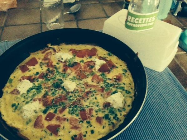 Omelette au Boursin