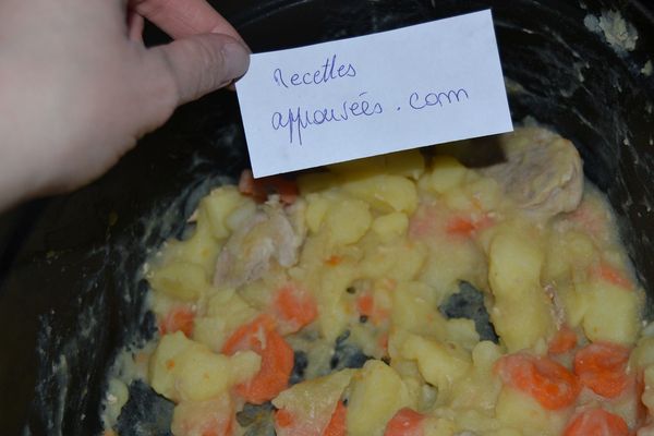 Filet mignon avec pommes de terre - carottes {cocotte fonte}