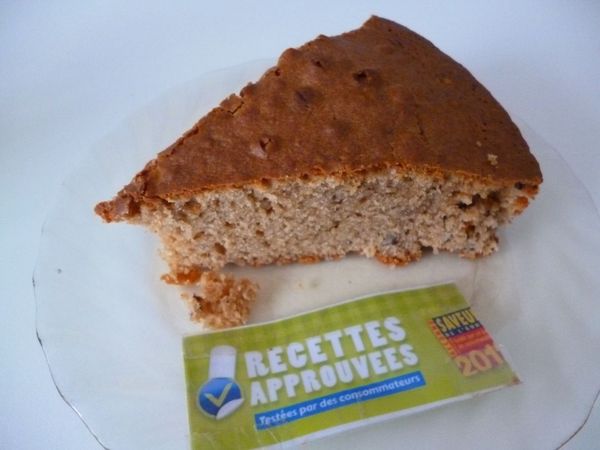 Gâteau au yaourt aux noisettes & au chocolat praliné