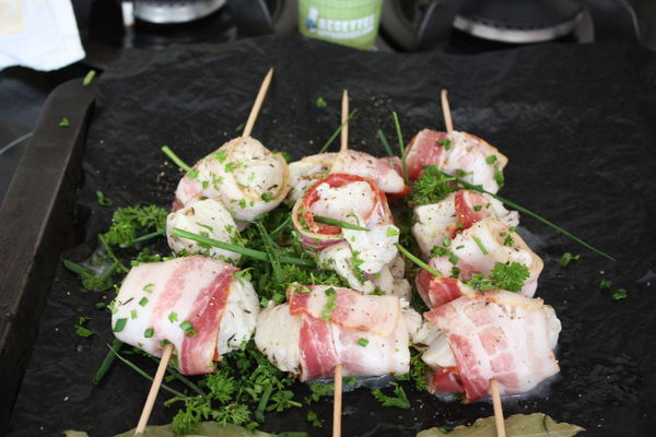 Recette de mini-brochettes de lotte sur le BBQ