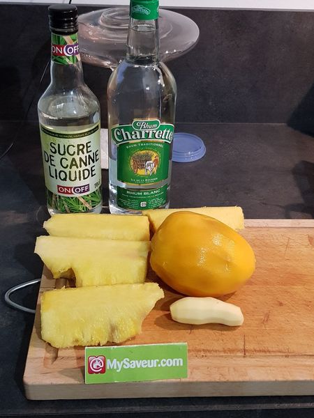 PREPARATION POUR RHUM ARRANGE MANGUE ANANAS 1l