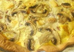 Tarte jambon, champignons, Rondelé - Severine H.