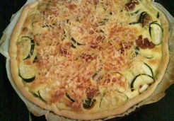 Tarte courgettes et chipolatas - Joëlle P.