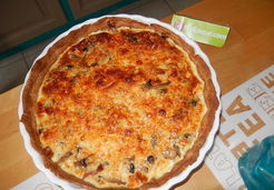 Tarte aux 2 moutardes et aux champignons - Raphaelle M.