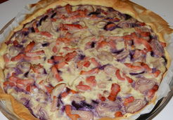 Tarte aux carottes violettes et aux échalotes - Cécile D.