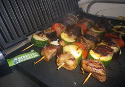 Brochette de magret légumes marinés à huile Toscoro - Christiane C.