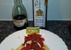 Mi-cuit de tomate mozza chorizo avec de l'huile d'olive  - Isabelle T.