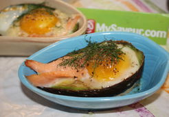 Avocats farcis saumon et oeufs - Marina S.