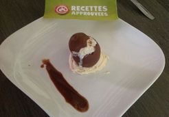 Œuf au cœur glacé sur nid de mousse au chocolat blanc - Anasthasia T.