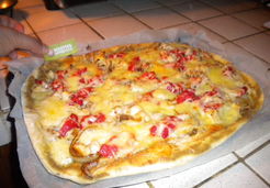 Pizza au poulet au curry - Houria L.