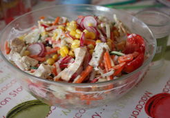 Salade de pâtes poulet radis à la sauce yaourt - Marina S.