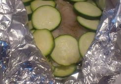 Papillote de courgettes et filet de colin - Severine H.