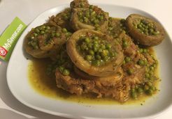 Tajine de veau aux petits pois et artichauts - Najwa N.