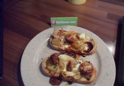 Mini bruschetta au chorizo - Lynda T.