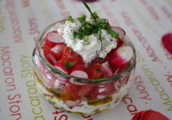 Verrine tartare de tomate basilic - Marina S.