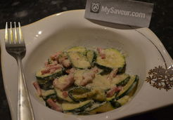 Courgettes carbonara Bridélice - Laetitia H.