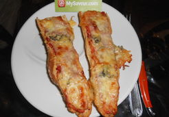 Baguette pizza jambon et fromages - Katia P.
