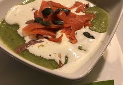 Velouté de courgette au saumon fûmé - Carine R.