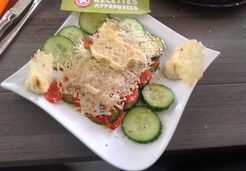 Millefeuille de crudités et chips de parmesan - Anasthasia T.