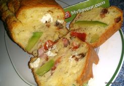 Cake feta avocat et lardons   - Catalina L.