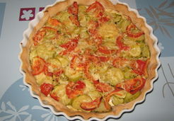 Tarte à la courgette et à la tomate - Julie G.