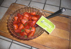 Salade de fraises à l'orientale - Lucie O.